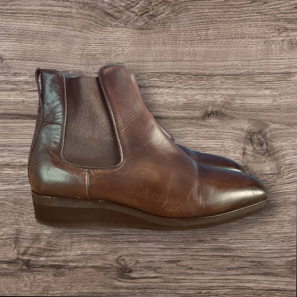 To Boot New York Aldrich Men's Calf Leather Chelsea Boots Size 12 Made In ITALY - Picture 1 of 12